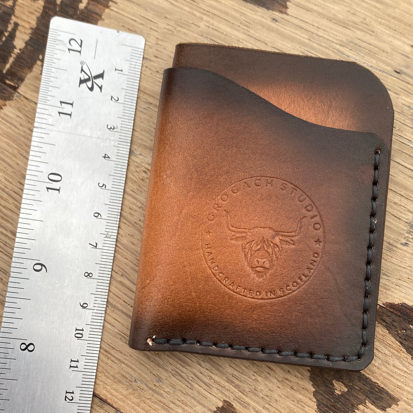 Folded card case (Tan starburst)