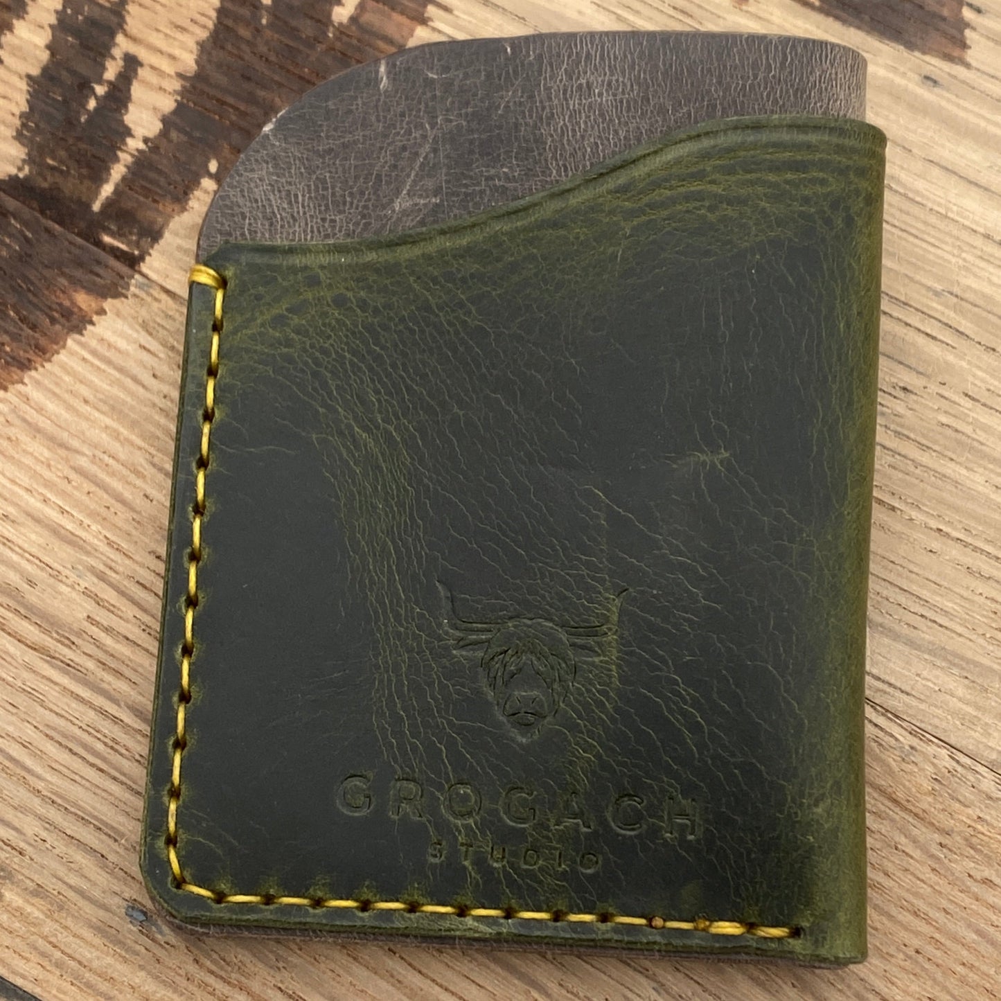 Folded card case (Badalassi Olive)