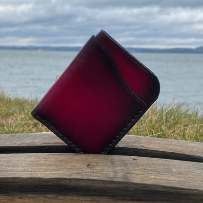 Folded card case (Oxblood starburst)