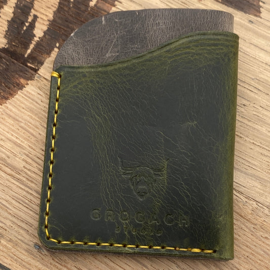 Folded card case (Badalassi Olive)