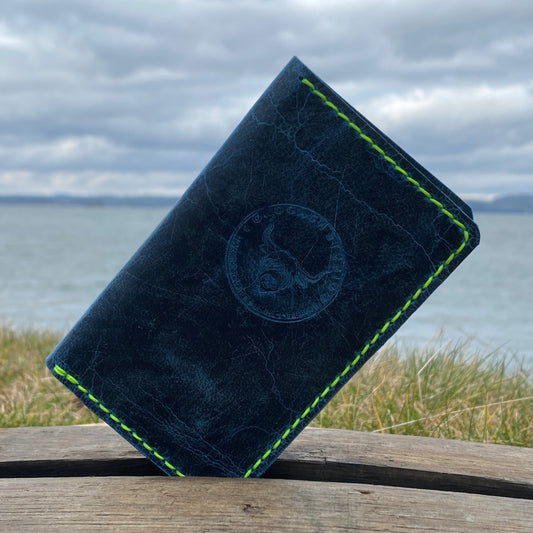 Slim bi-fold long wallet (Flouro Goat)